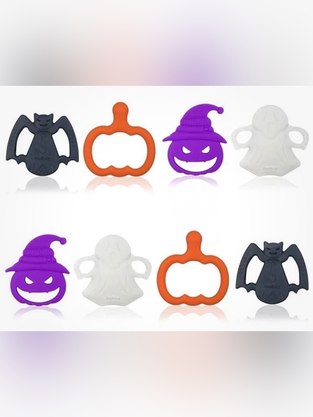 8 Pack Halloween Teething Toys for 3-12 Months Baby - Toddler Treat Bag Gifts